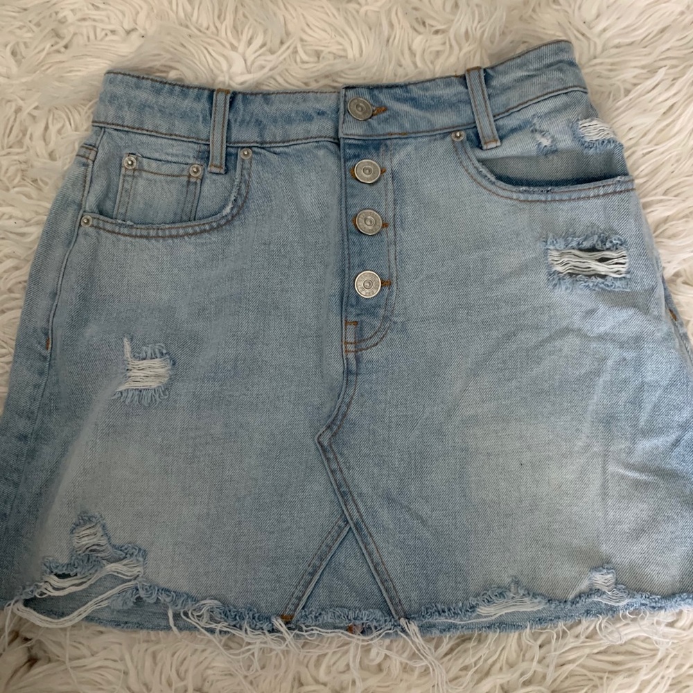 light wash BDG Jean skirt